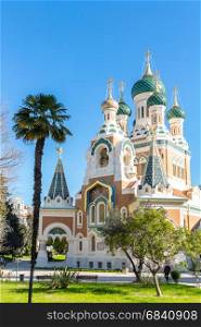 Orthodoxy church in Nice Riviera, Cote d'Azur, France