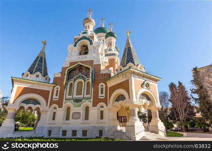 Orthodoxy church in Nice Riviera, Cote d'Azur, France