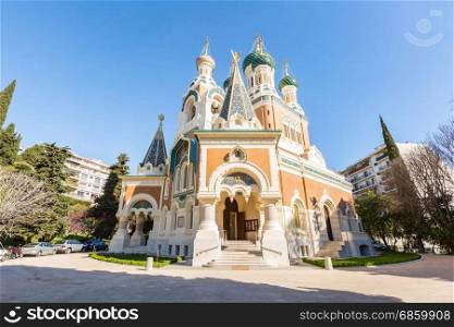 Orthodoxy church in Nice Riviera, Cote d&rsquo;Azur, France