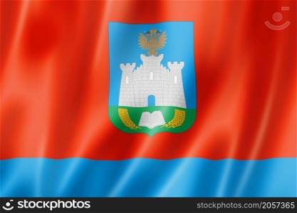 Oryol state - Oblast - flag, Russia waving banner collection. 3D illustration. Oryol state - Oblast - flag, Russia