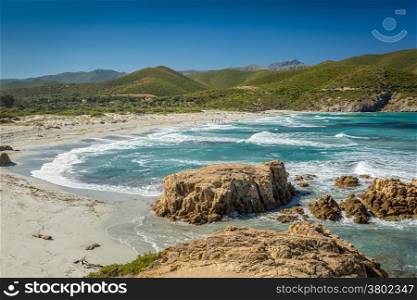 Ostriconi beach in the Balagne region of north Corsica