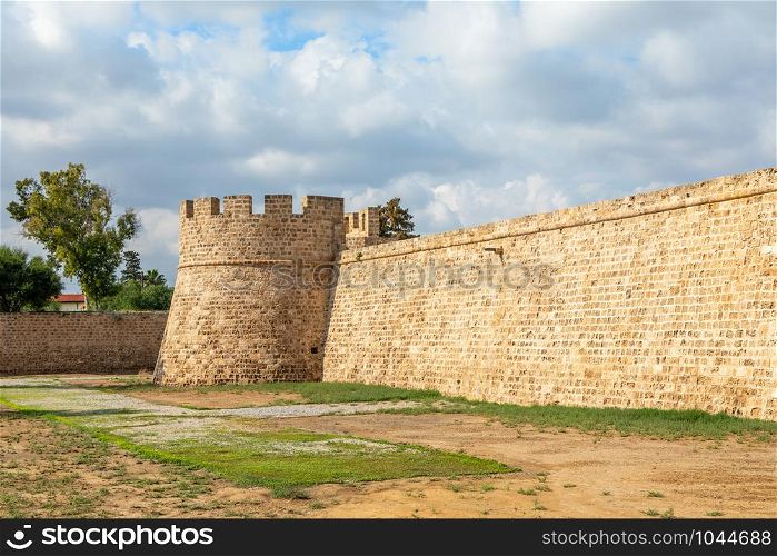 Othello Venethian castle tower and walls, Famagusta, North Cyprus