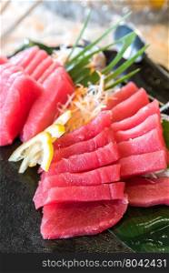 Otoro tuna blie fin sashimi Japanese gourmet cuisine