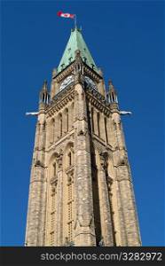 Ottawa&acute;s Peace tower, Canada.