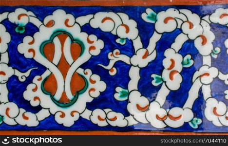 Ottoman ancient Handmade Turkish Tiles with floral patterns