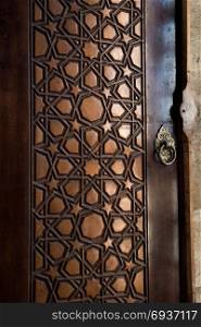 Ottoman art in geometric patterns on wood