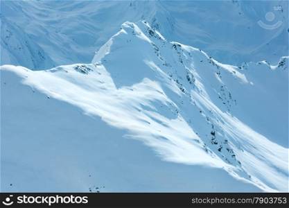 Otztal Alps winter landscape (Austria).