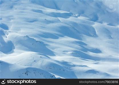 Otztal Alps winter landscape (Austria). Nature background.