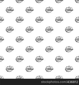 Ouch, speech cloud pattern seamless in simple style vector illustration. Ouch, speech cloud pattern vector