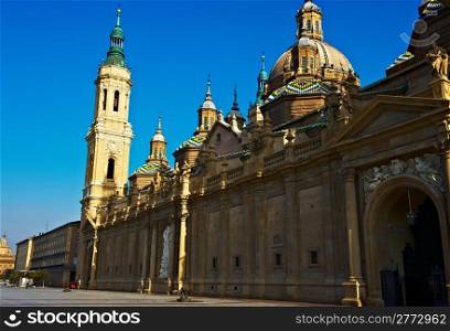 Our Lady Of The Pillar Basilica in Zaragoza, Spain