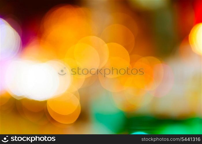 Out of focus color lights background
