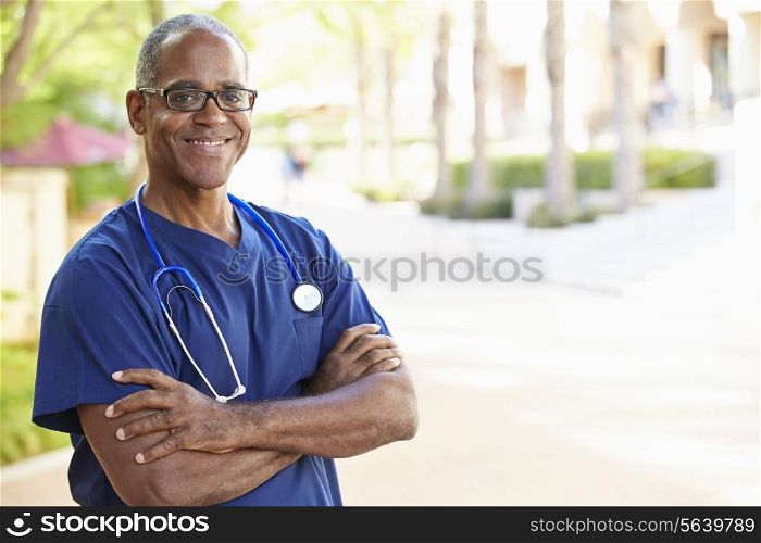 Outdoor Portrait Male Nurse