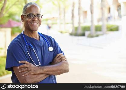 Outdoor Portrait Male Nurse