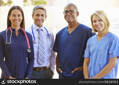 Outdoor Portrait Of Medical Team