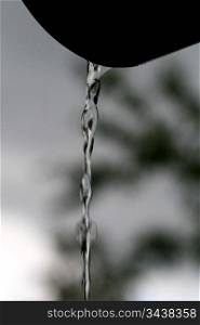 outdoor rain water fall from sky