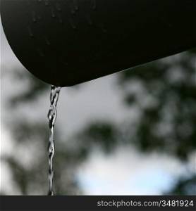 outdoor rain water fall from sky