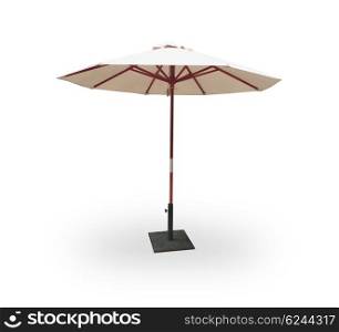 Outdoor umbrella on white