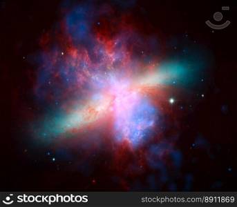 Outer Space Rainbow Galaxy Stars Universe Cosmic Background