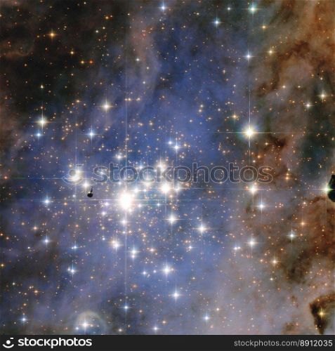 Outer Space Sparkling Galaxy Stars Universe Cosmic Background