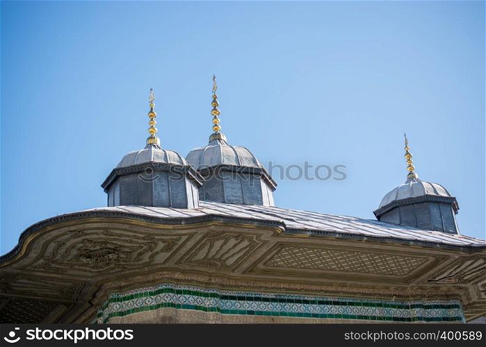 Outer view of dome in Ottoman architecture in, Istanbul, Turkey