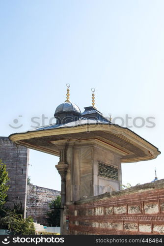 Outer view of dome in Ottoman architecture in, Istanbul, Turkey