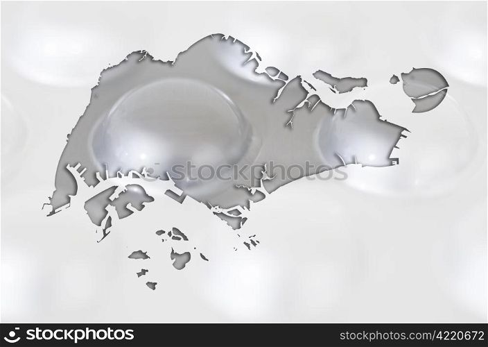 Outline singapore map with transparent background of capsules symbolizing pharmacy and medicine