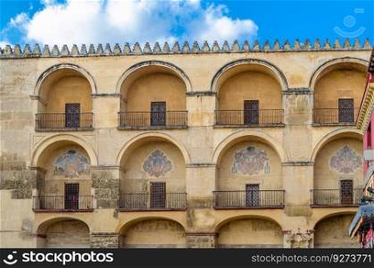 Outside view of the Mosque-Cathedral of Cordoba, Andalusia, southern Spain