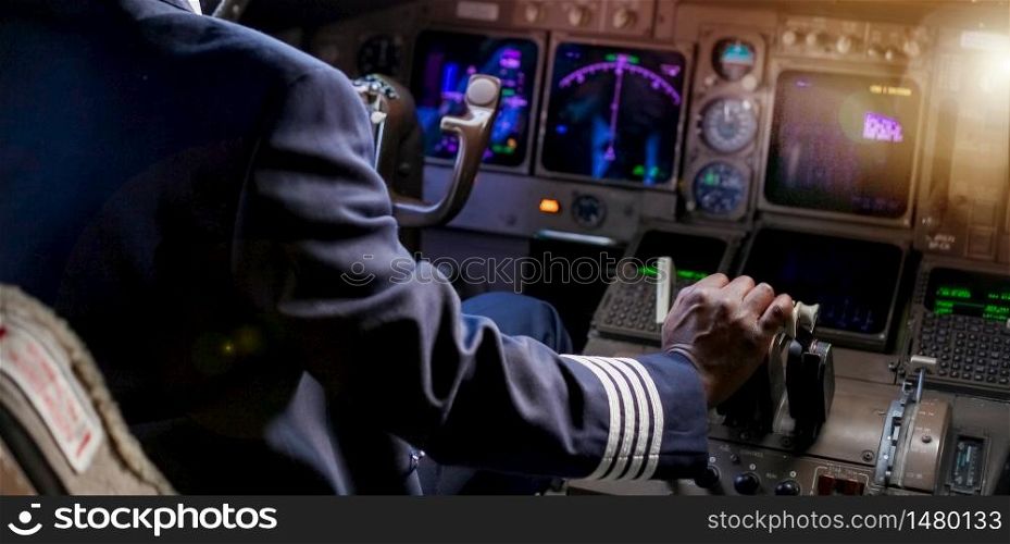 Over the Shoulder of an African Pilot in a Jumbo Cockpit