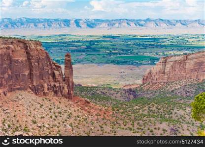Overlook of Colorado National Monument near Grand Junction, Colorado