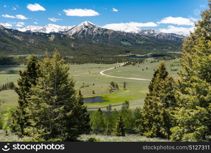 Overlook on the Sawtooth Scenic Byway, Idaho