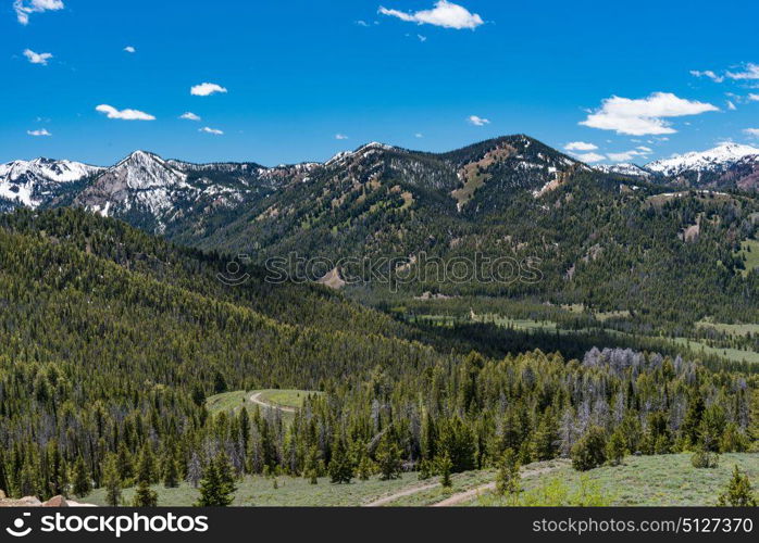 Overlook on the Sawtooth Scenic Byway, Idaho