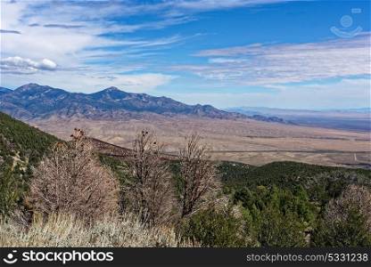 Overlooking the Mojave Desert in Nevada