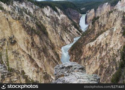 Overlooking the Yellowstone Grand Canyon