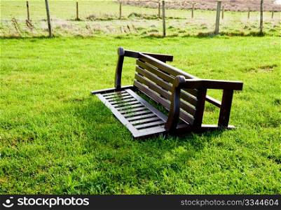 Overturned bench on the isle of Islay