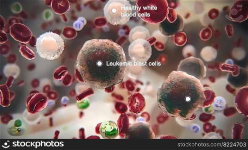 Overview of Blood 3d illustration. Overview of Blood