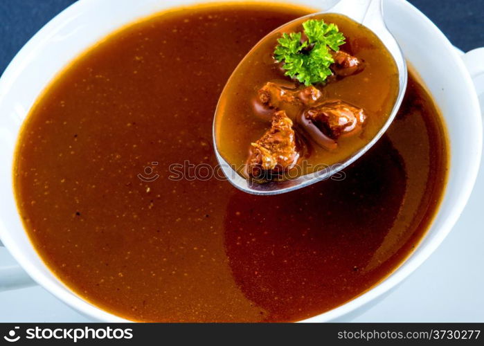 Oxtail soup