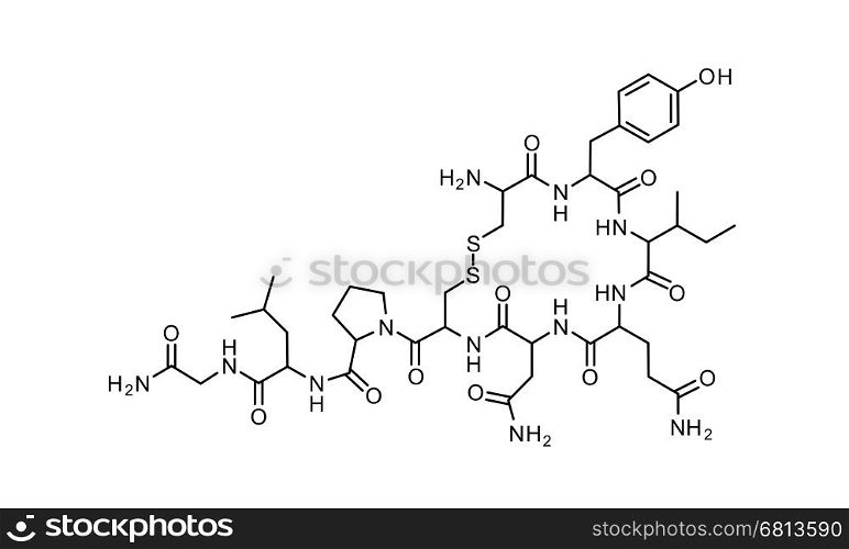 oxytocin chemical formula science symbol elements reaction