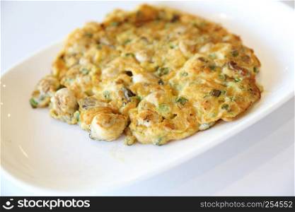 Oysters omelette