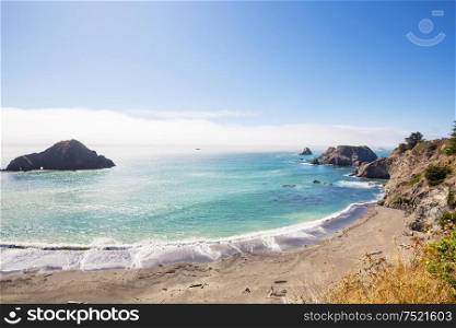 Pacific Coast in California, USA