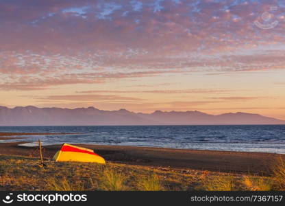 Pacific ocean coast along Carretera Austral, Patagonia, Chile