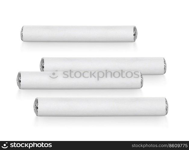 Pack of Chewing Gum isolated on white with clipping path