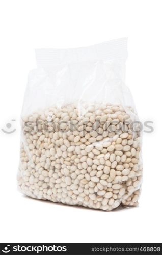 packaged kidney beans on a white background