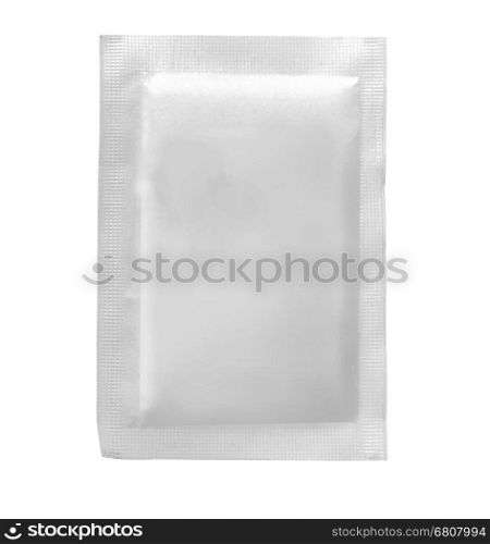 Packaging Sachet for Tea, Coffee, Sugar isolated on white