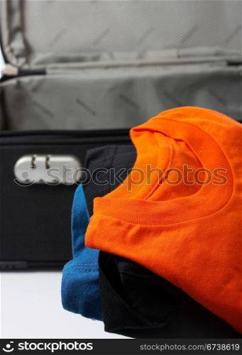 Packing Suitcase For Business Trip Or Holiday