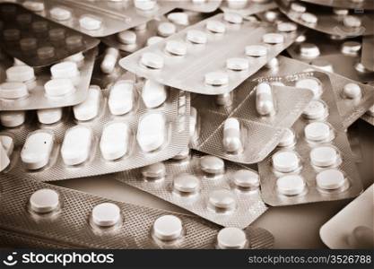 Packs of pills.