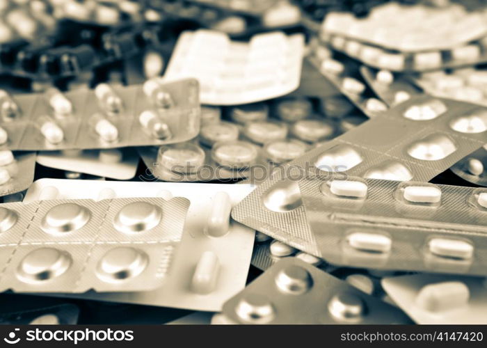 Packs of pills