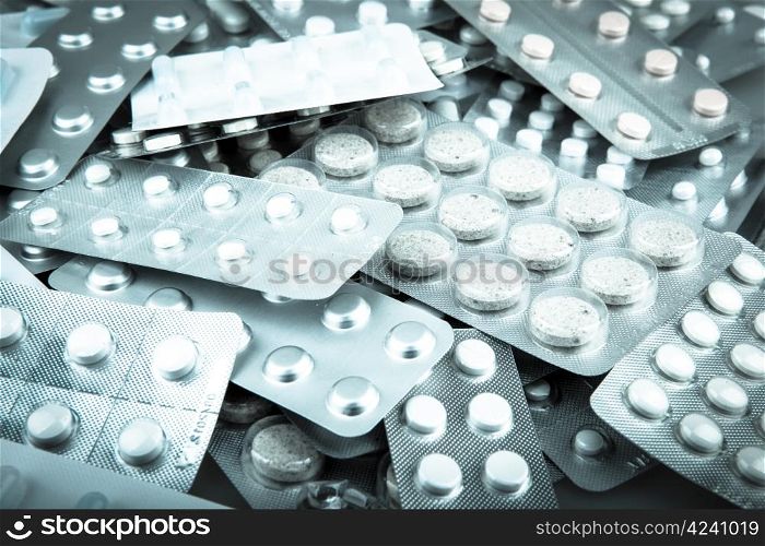 Packs of pills.