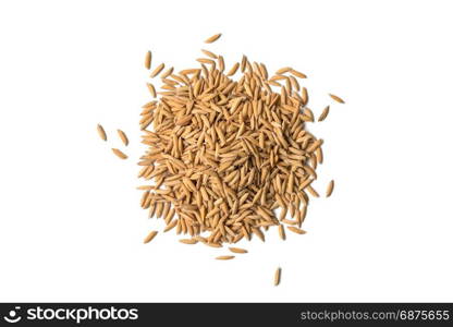 paddy heap on white background