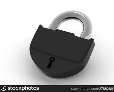 Padlock. 3d