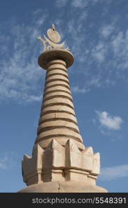 Pagoda for Buddhist relic, Mogao Caves, Dunhuang, Jiuquan, Gansu Province, China